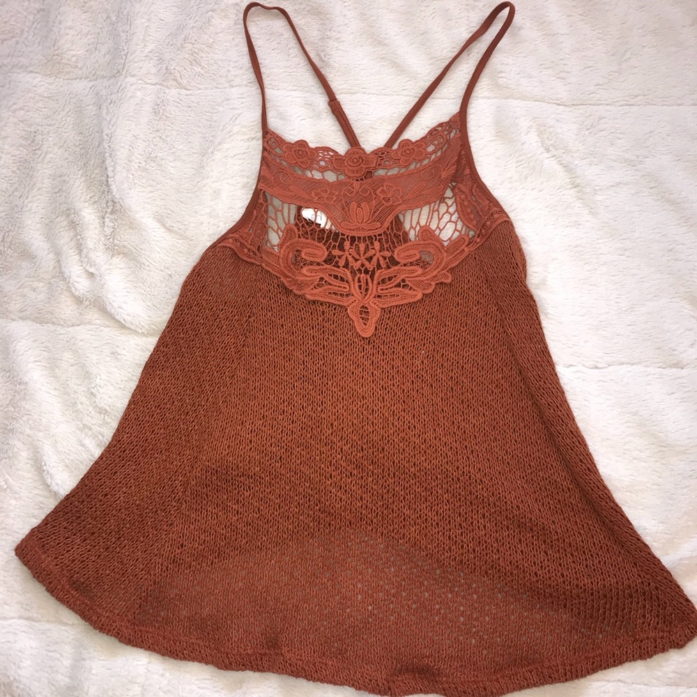 Knit Cross Back Tank